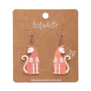 Bone Kitty earrings Iridescent 2025