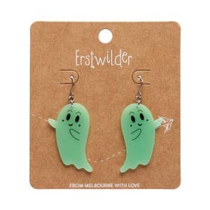 Ghost drop earrings glow in the dark 2024