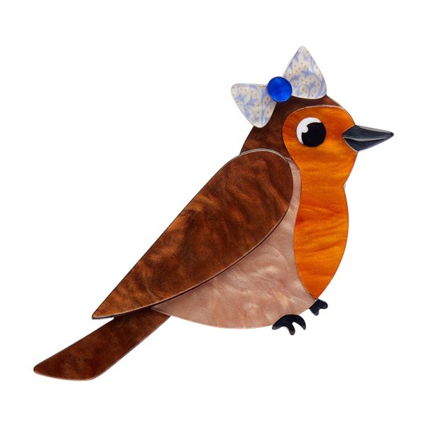 Rosie the Robin brooch