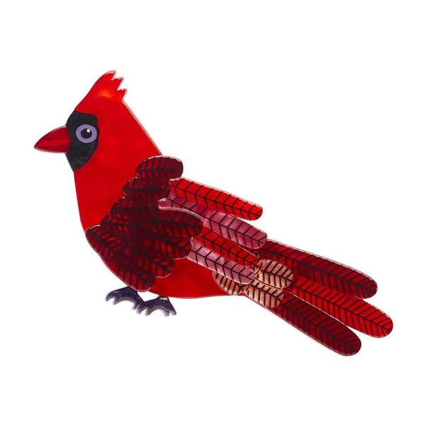 Crimson Cardinal brooch (2025)