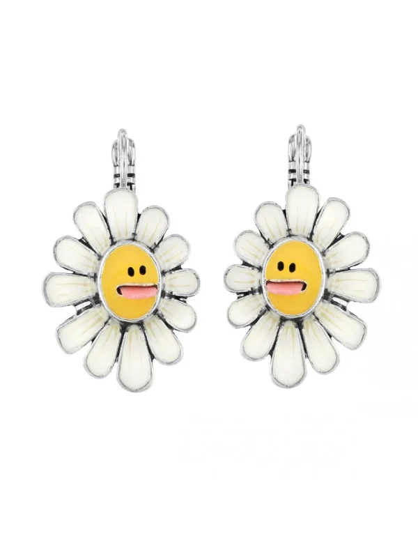 Taratata Daisy (with tongue) leverback earrings