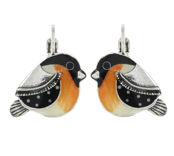 Taratata Sur le fil Noir et juane (sparrow leverback earrings)