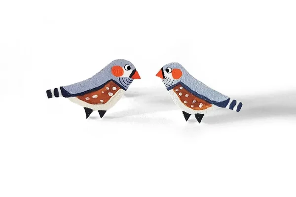 Farah Shah Zebra Finch studs