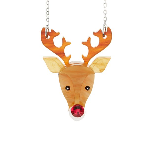 Little Moose  Reindeer Necklace