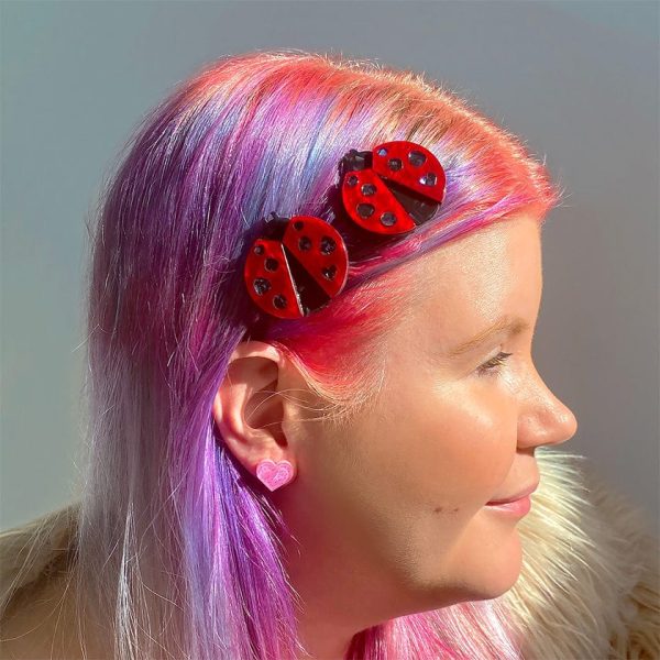 Lou-Lou Lady Bug Hair/Cardigan clips 2022 ( - Image 4