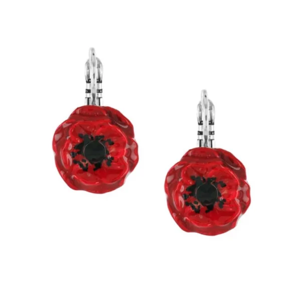 Taratata Joli Coquelicot POPPY leverback earring