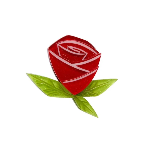 Painted Rose brooch (mini) 2021