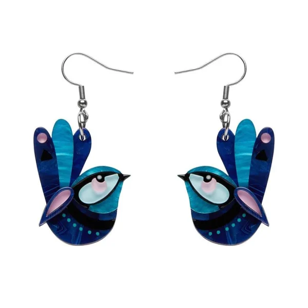 The Splendid Fairy Wren Earrings 2021