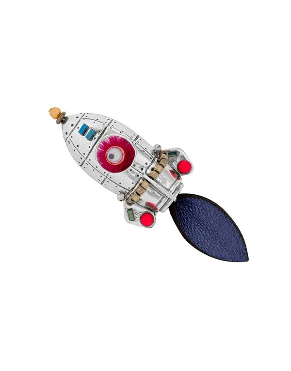 Taratata Spoutnik Rocket brooch