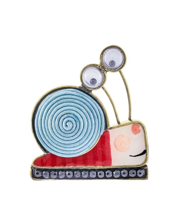 Taratata Pleut (Snail) brooch