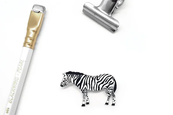 Farah Shah Zebra brooch - Image 2