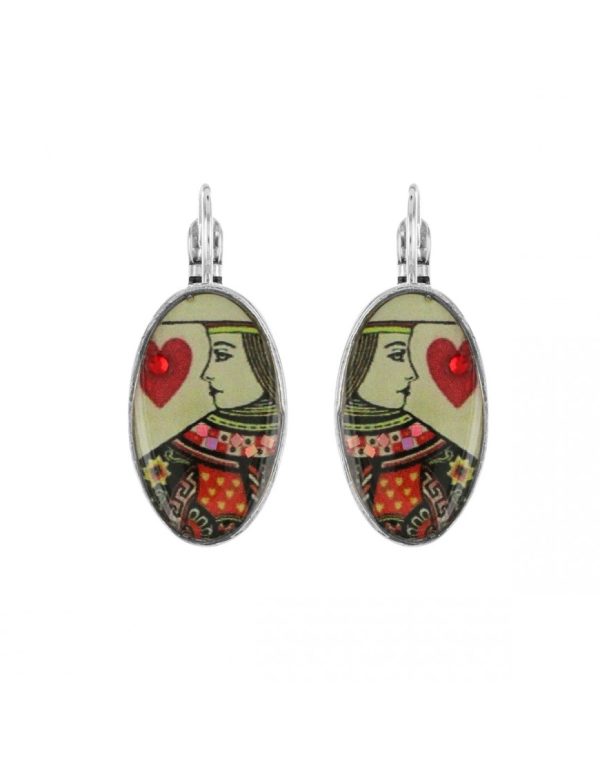 Taratata Pays Des Merveilles (queen of hearts earrings)