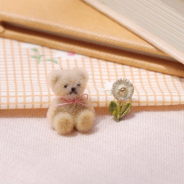 Ayatorie  fluffy bear and flower - Image 10