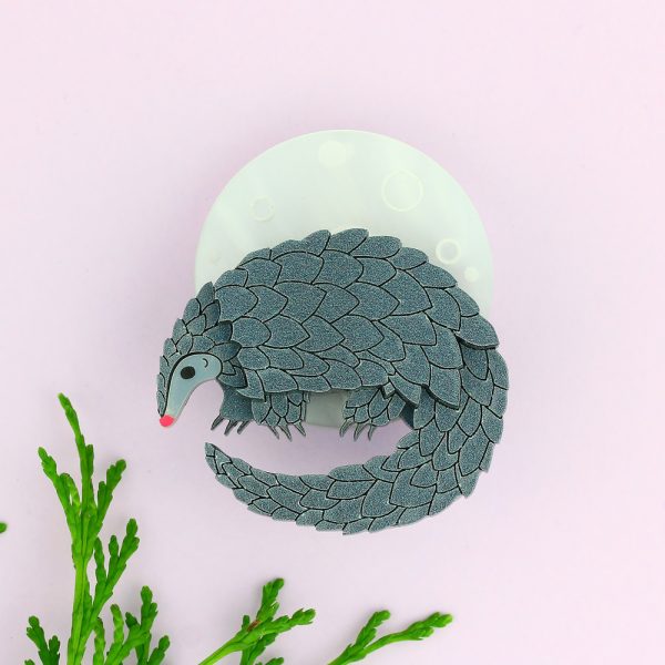 Little Moose Pangolin Brooch - Image 3