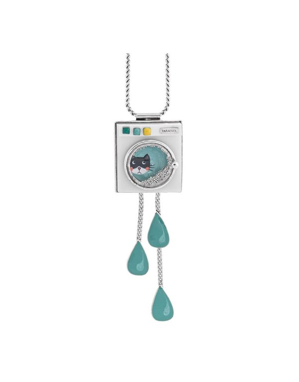 Taratata Essorage long necklace  (cat in the wash)