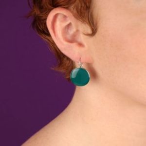 Taratata Dormeuses Diva - teal earrings