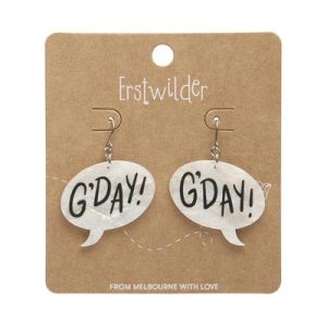 G'Day Drop essential earrings White 2025