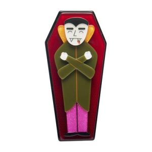 Cozy Coffin brooch 2025