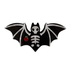 Bat Out of Hell (red apple) 2019 (old style silver plated pin - minor tarnish)