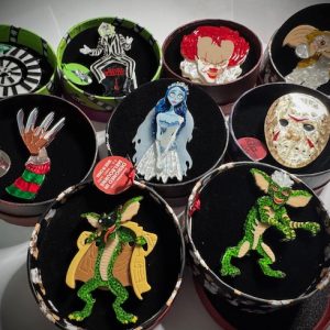 Thrills and Chills NINE PIECE  BROOCH SET (excludes earrings and necklaces - JUST THE BROOCHES)