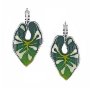 Taratata Dormeuses Fabuleuse leaf earrings