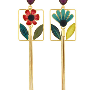 Taratata Puces Frida (drop tassel stud earrings)