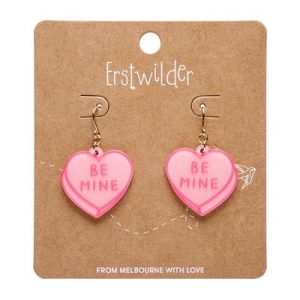 Candy Hearts Simplified drop earrings PINK 2026