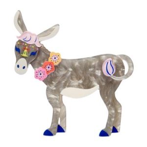 Devoted Donkey brooch 2026