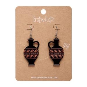 Lekythos simplified Drop Earrings BLACK 2026
