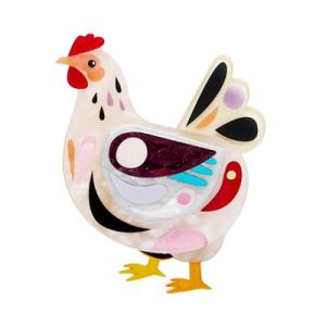 Clara the Chicken  brooch 2026