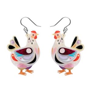 Clara The Chicken drop earrings 2026