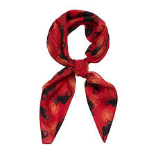 Le Chat Noir  2020 headscarf 70 x 70cm