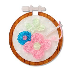 Stitched and Framed Brooch