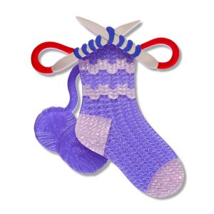Sock it it me Brooch