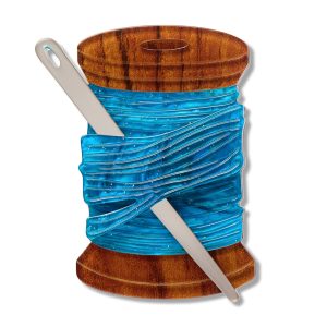 Thread and Needle Brooch