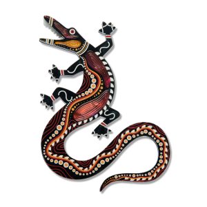 Yurtu Yurtu brooch (crocodile - larger brooch)