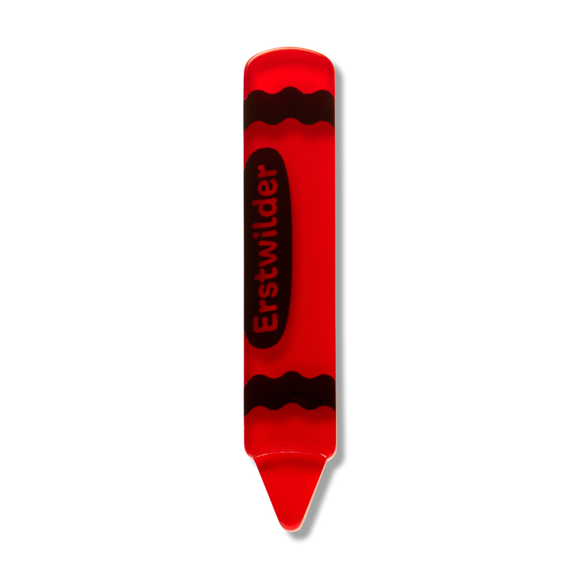 Crayon red Simplified Brooch