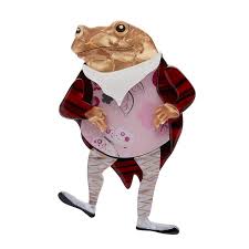 Jeremy Fisher (original) 2019 (old style clasp has tarnish)