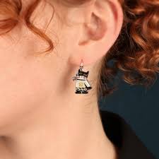 Taratata Supermiaou (super cat) leverback earrings small - Image 3