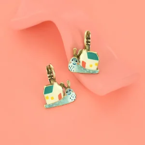 Taratata Sweet Home (snail) small leverback earrings
