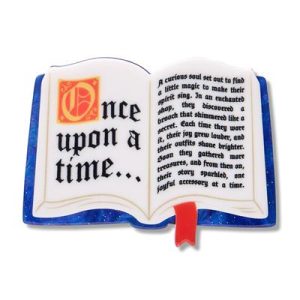 Open Book blue - Simplified Brooch 2026 last one