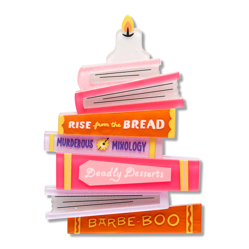 Midnight Library brooch 2026