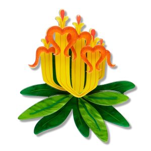 Long flower Mistletoe Brooch 2026