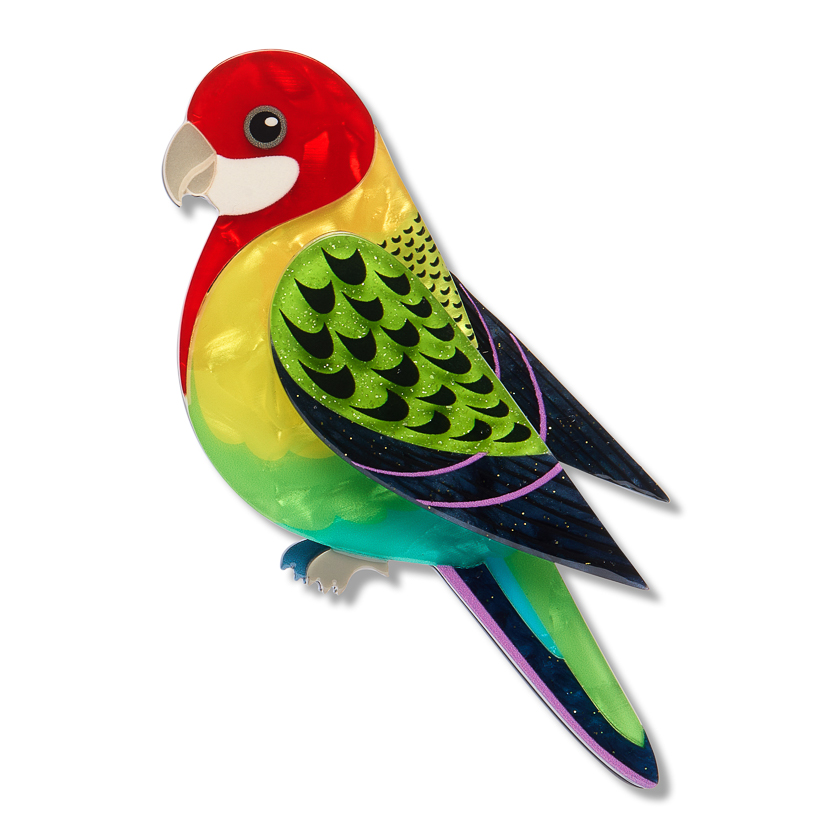 Eastern Rosella Brooch 2026