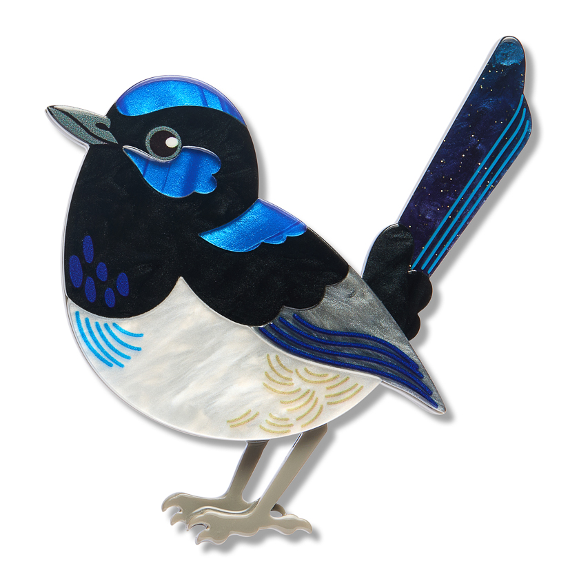 Superb Fairy Wren Brooch 2026