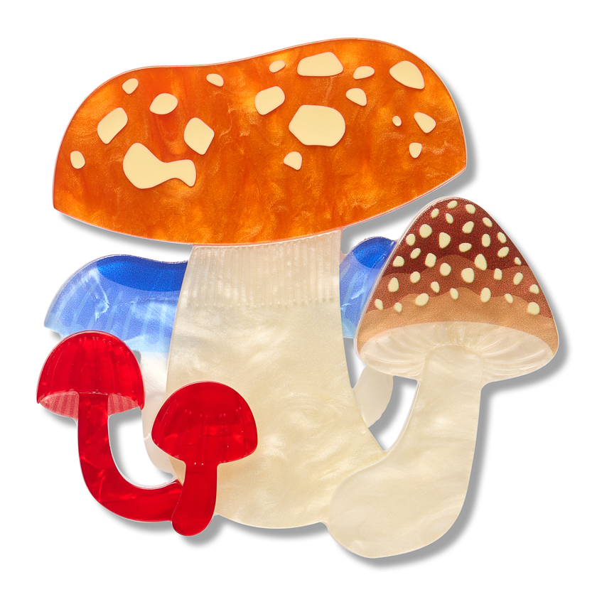Native Mushroom Medley Brooch 2026