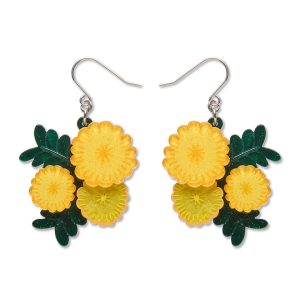 Sunshine Wattle drop earrings 2026