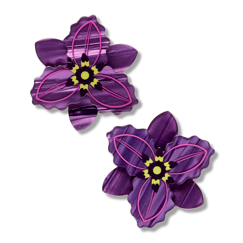 Chocolate Lily hair clip (pair) 2026 out of stock