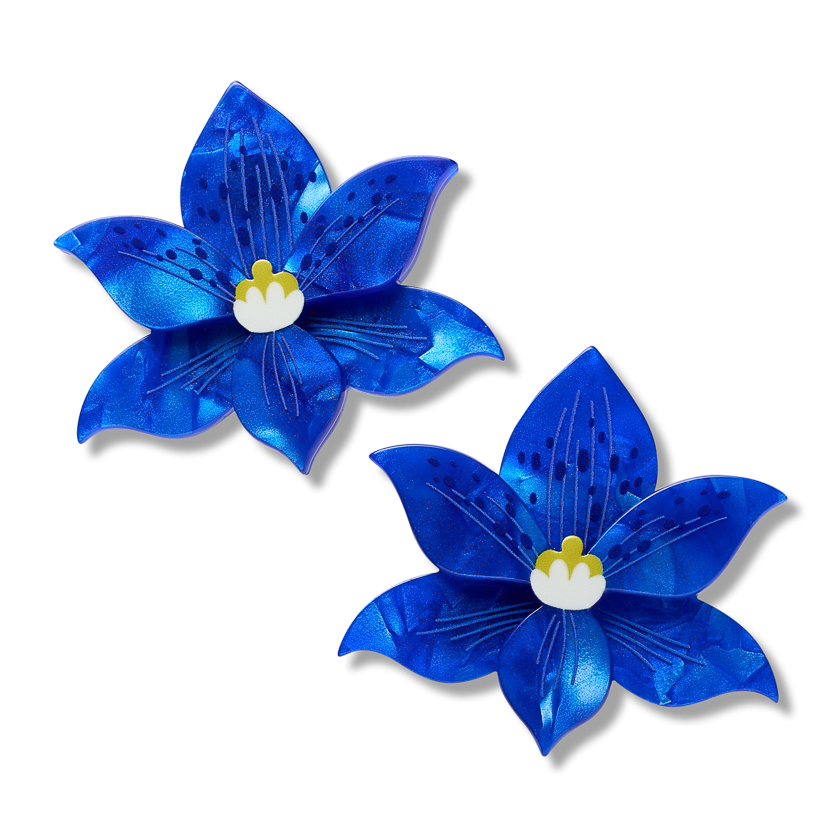 Spotted Sun Orchid hair clip (pair) 2026 out of stock