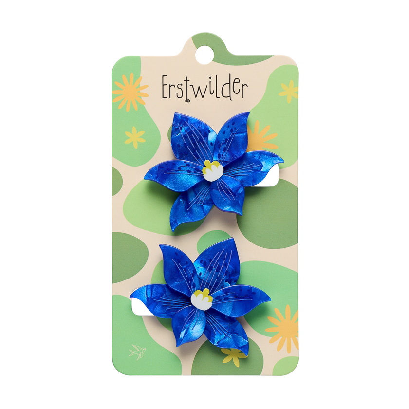 Spotted Sun Orchid hair clip (pair) 2026 out of stock - Image 2